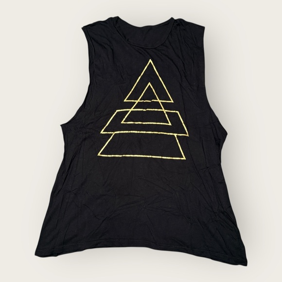 30 Seconds to Mars Gold Foil Triad Cutoff Tee - Picture 2 of 5